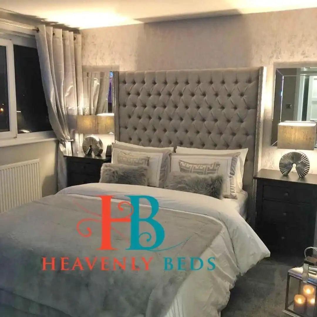 Double Bed Upholstered Wing back - 65" high headboard