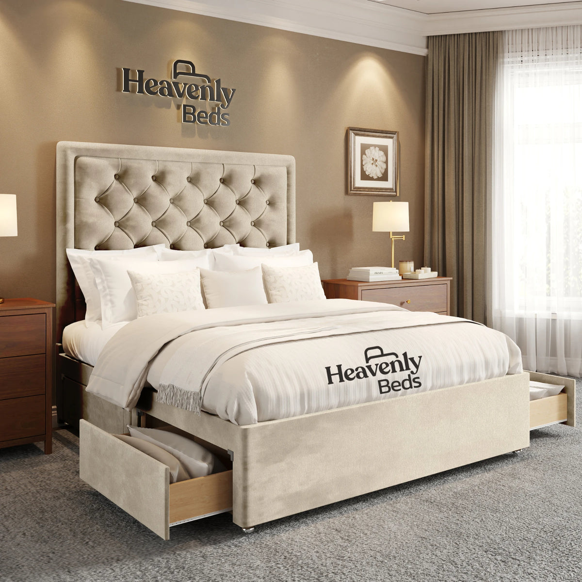 Nilson Divan Bed With Drawer Storage - Heavenlybeds