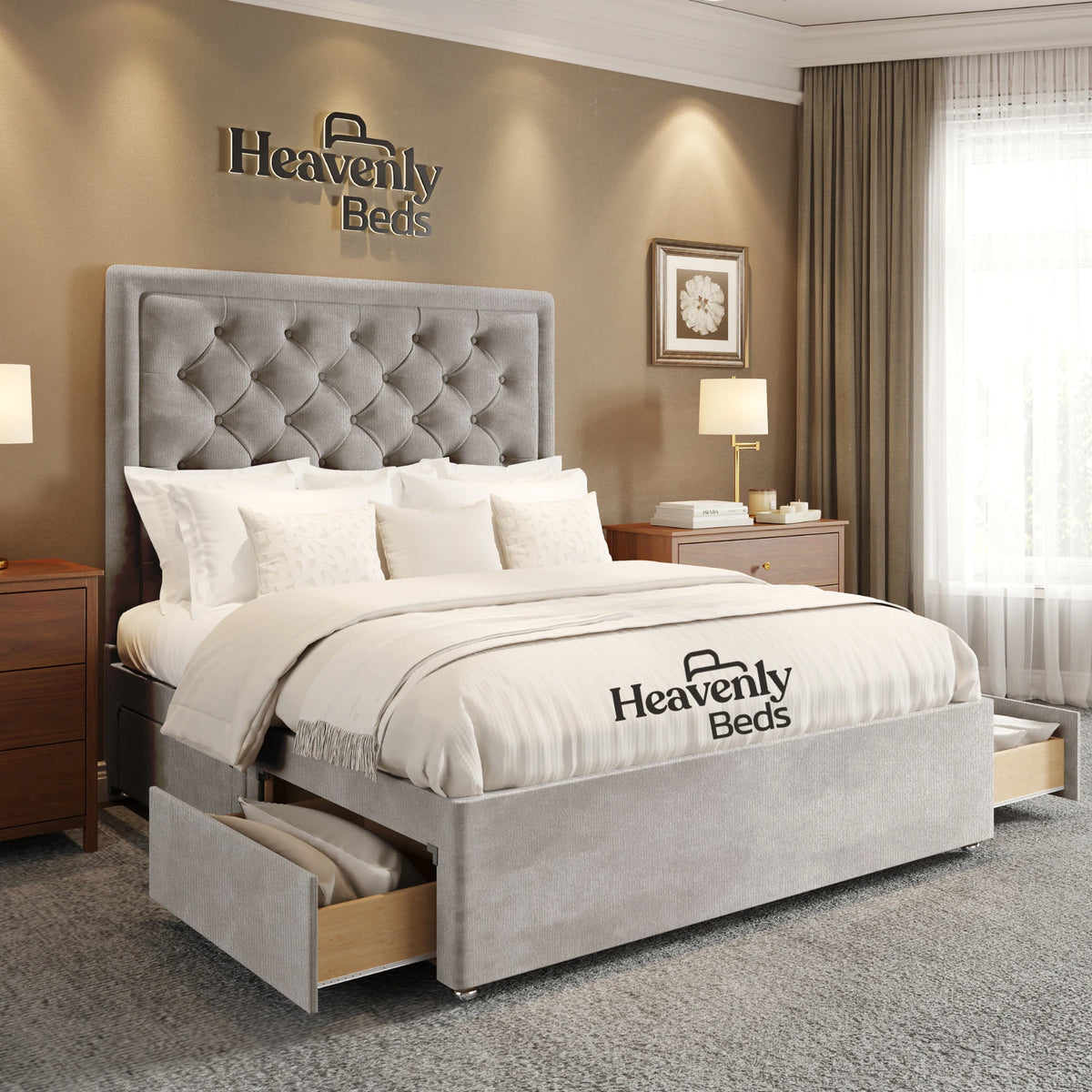 Nilson Divan Bed With Drawer Storage - Heavenlybeds