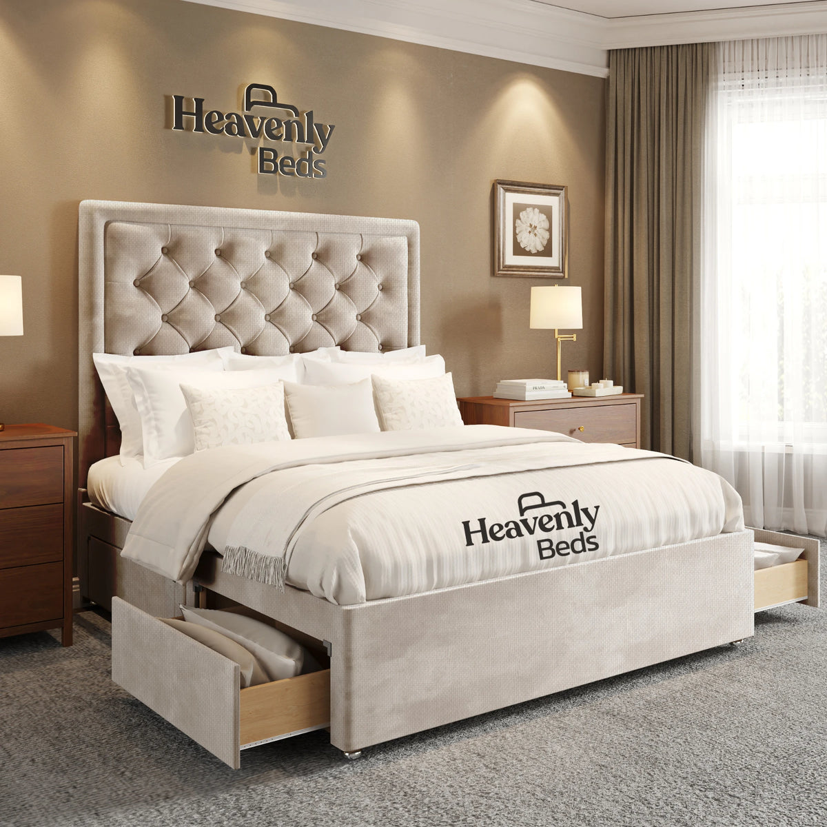 Nilson Divan Bed With Drawer Storage - Heavenlybeds