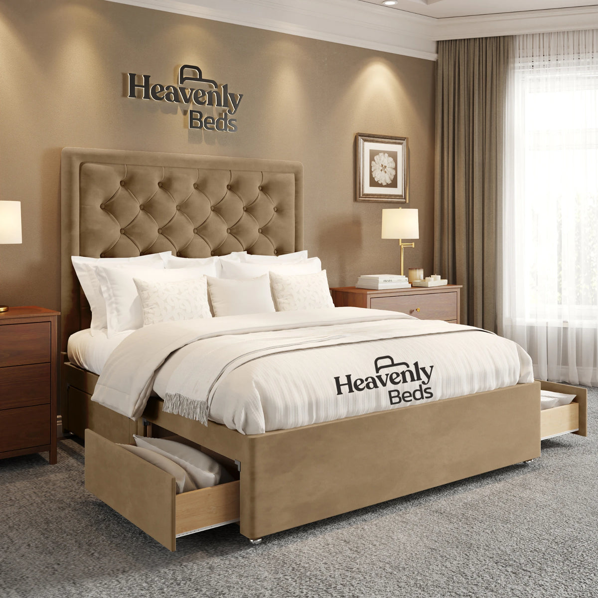Nilson Divan Bed With Drawer Storage - Heavenlybeds