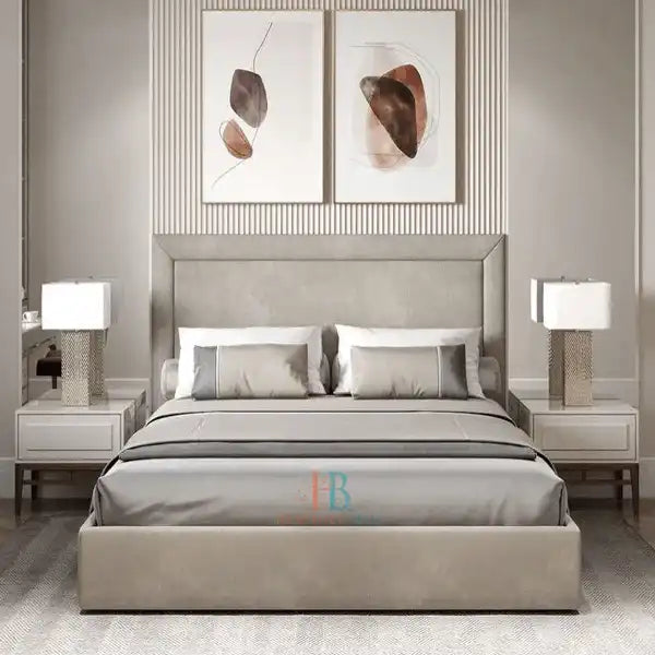 Harriet Ottoman Bed Frame 6ft Super King Beige Cream Heavenlybeds