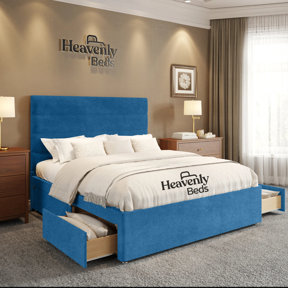Rishley Divan Bed With Drawer Storage - Heavenlybeds