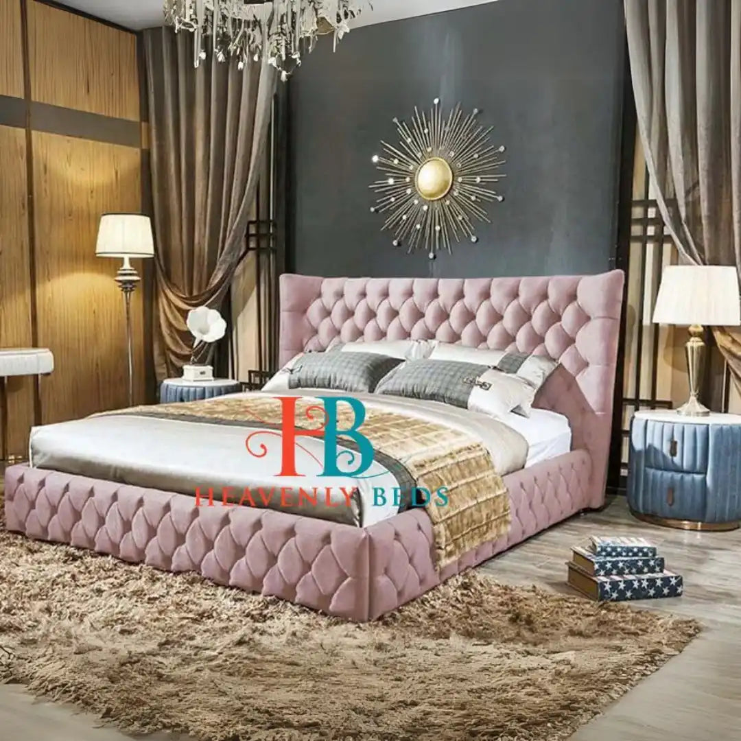 Harrington Chesterfield Wingback Bed Frame