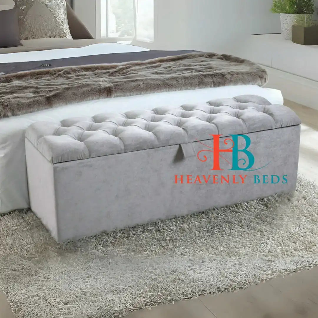 Violet Ottoman Toy Storage Blanket Box Footstool Dressing Table Seat