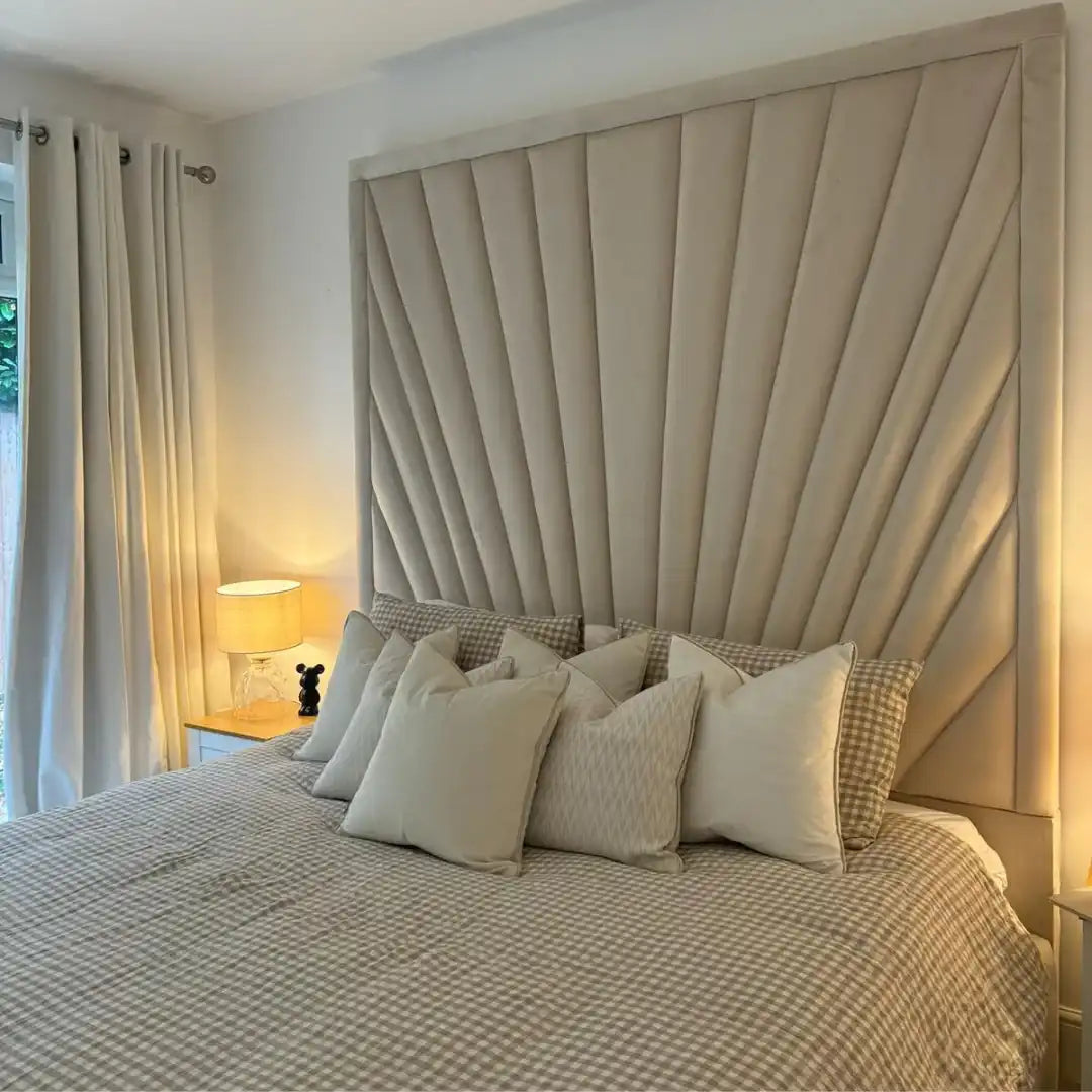 High headboard bed frame