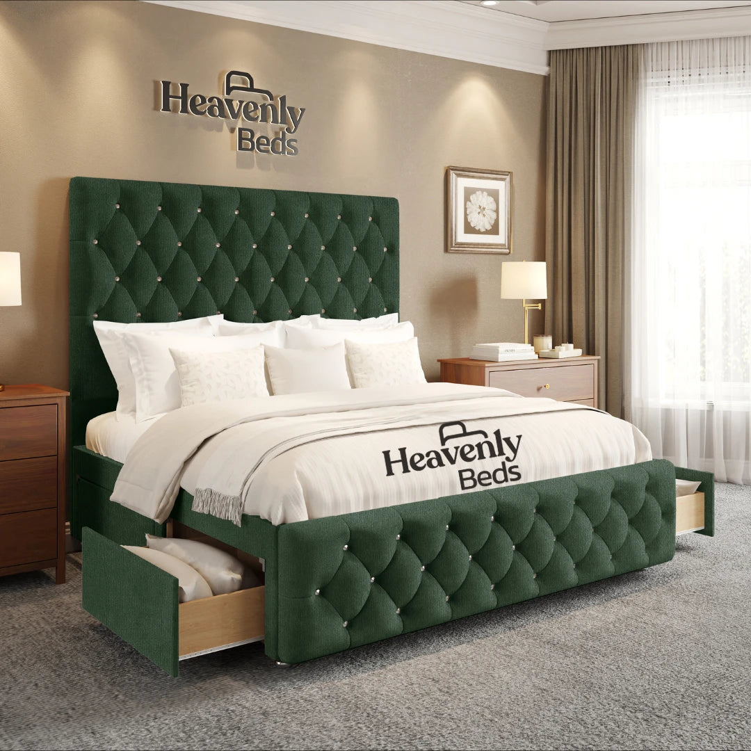 Velure Divan Bed With Drawer Storage - Heavenlybeds