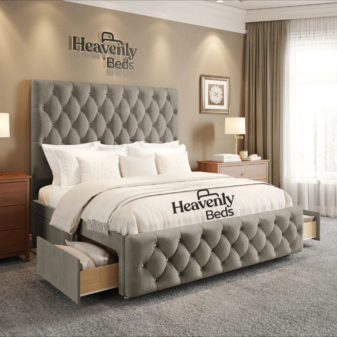 Velure Divan Bed With Drawer Storage - Heavenlybeds