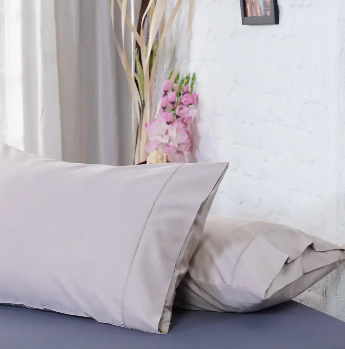 Ackly Bamboo - Beige Pillowcases Pair