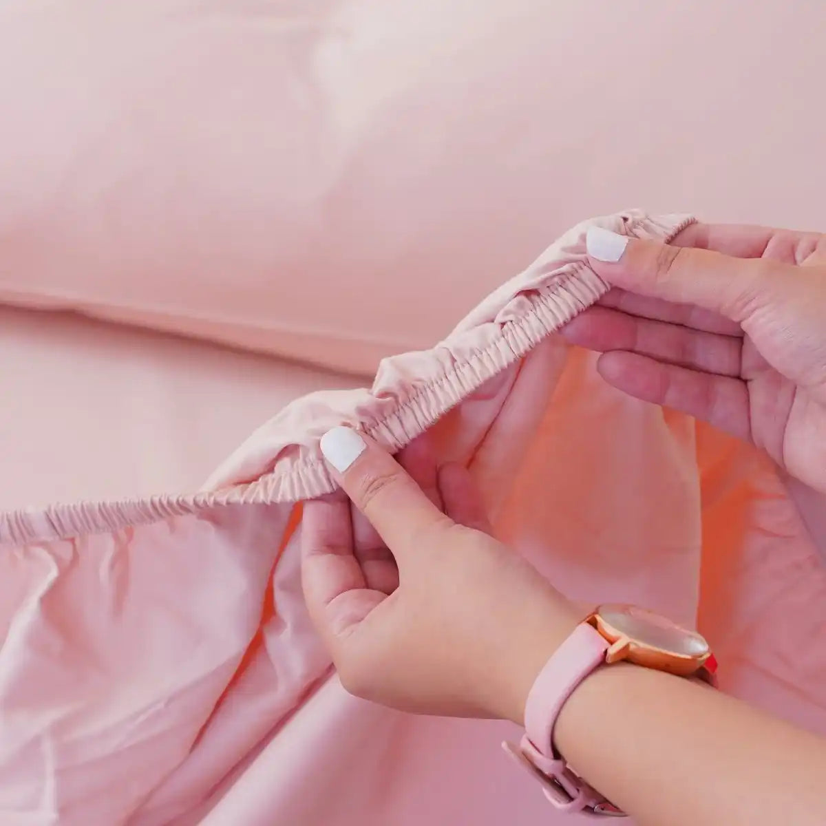 Ackly Bamboo - Blush Pink Fitted Sheet