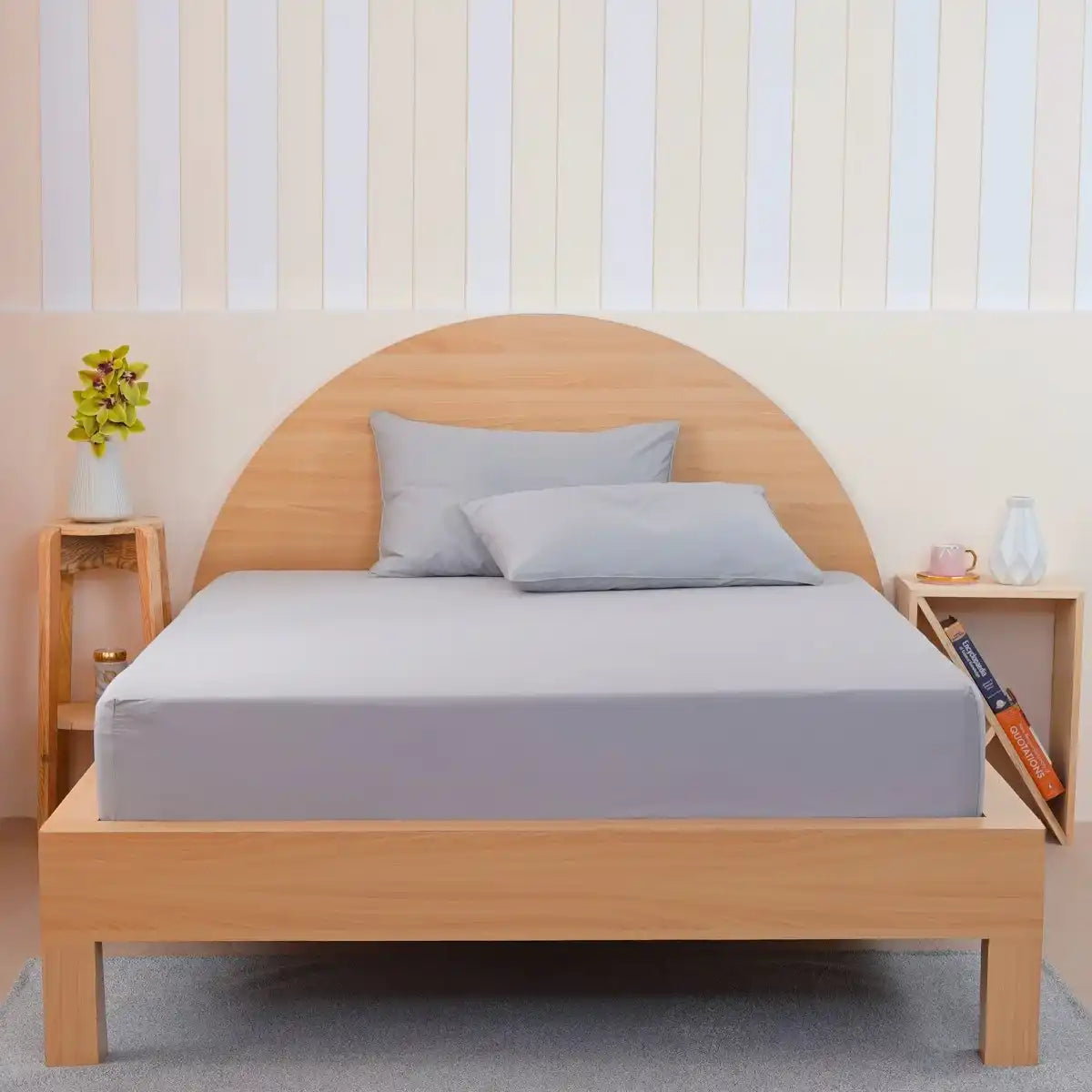 Ackly Bamboo - Dove Grey Fitted Sheet