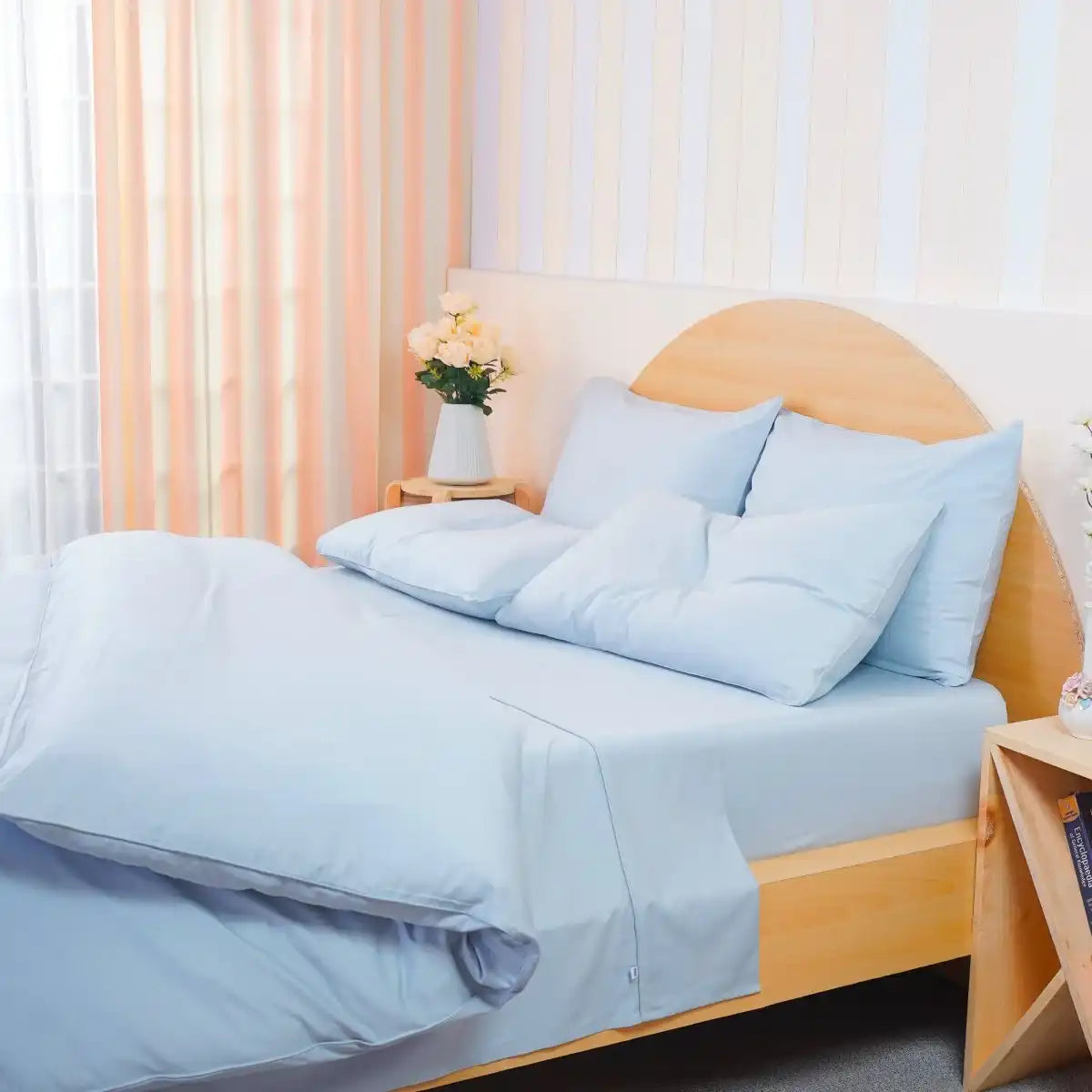 Ackly Bamboo - Sky Blue Duvet Cover