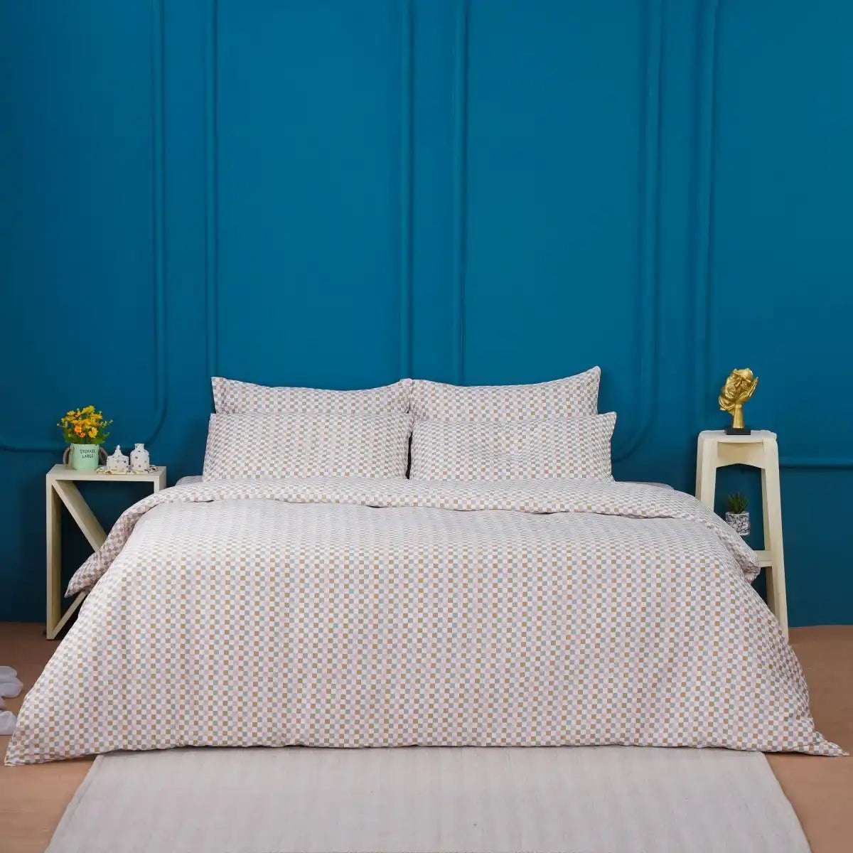 Ella Cotton - Gems Checkerboard Duvet Cover