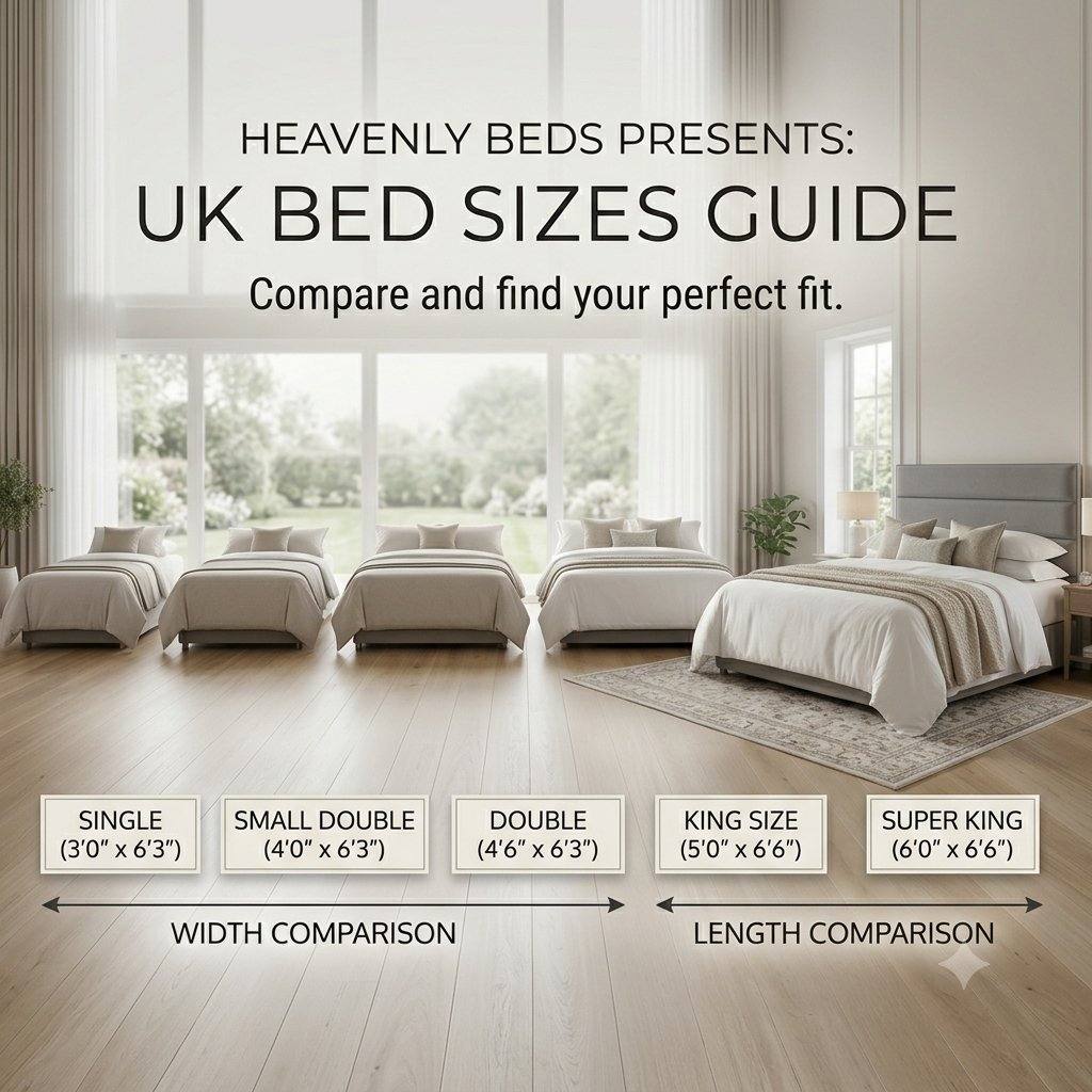 UK Bed Sizes Guide: Find the Right Bed Size for Your Bedroom - Heavenlybeds