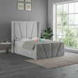 Orion Lined Wingback Bed Frame - Heavenlybeds