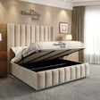 Larch Wingback Storage Bed Frame - Heavenlybeds