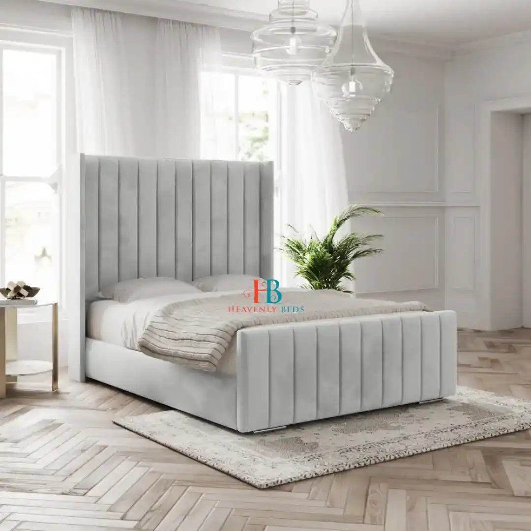 Cooper Wingback Storage Bed Frame | Ottoman Storage or Divan Drawers ...
