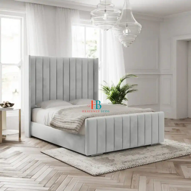Cooper Wingback Storage Bed Frame - Heavenlybeds