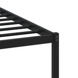 Metal Bed Frame without Mattress Smoked Oak 180x200 cm Super King