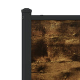 Metal Bed Frame without Mattress Smoked Oak 120x200 cm