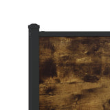 Metal Bed Frame without Mattress Smoked Oak 100x200 cm