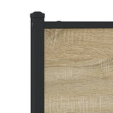 Metal Bed Frame without Mattress Sonoma Oak 137x190 cm