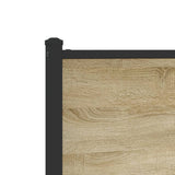 Metal Bed Frame without Mattress Sonoma Oak 75x190 cm Small Single