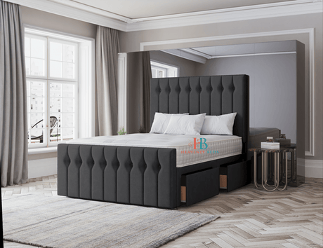 Sloane Divan Bed Available With 2/4 Drawer Storage - Heavenlybeds