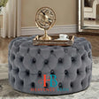 Freya Chesterfield Buttoned Pouffe - Heavenlybeds