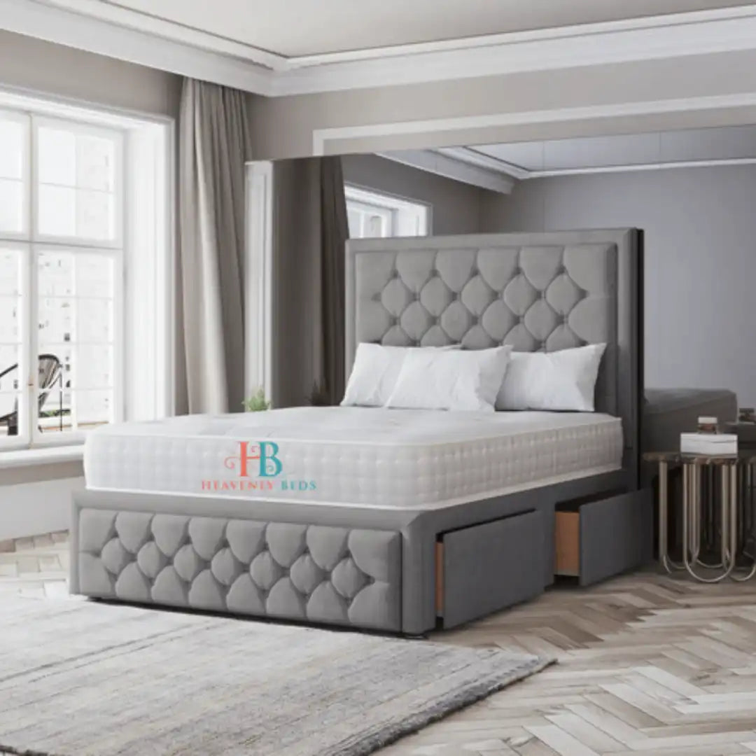 Jemima Divan Bed - 4ft Small Double - Mattress + Headboard – Heavenlybeds