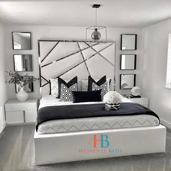 Emily Mirror Bedframe Available in Chrome or Gold Finish - Heavenlybeds