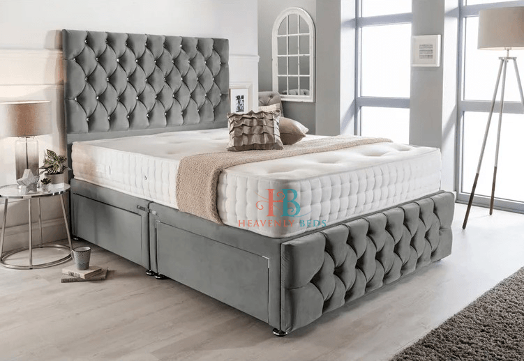 Taylor Chesterfield Divan Bed With Buttoned Footboard