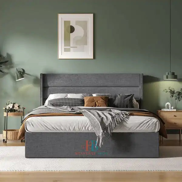 Daisy Wingback Ottoman Storage Bed Frame - Heavenlybeds