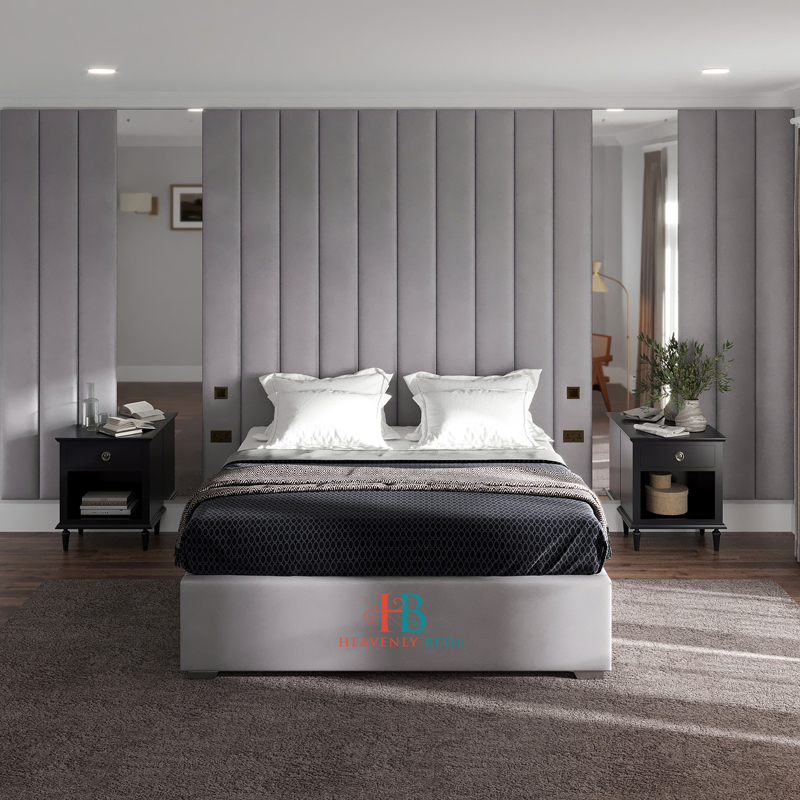 Nyla Mirrored Wall Panel Bed