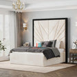 Harbor High Headboard Bed Frame with Black Border Edges - Heavenlybeds