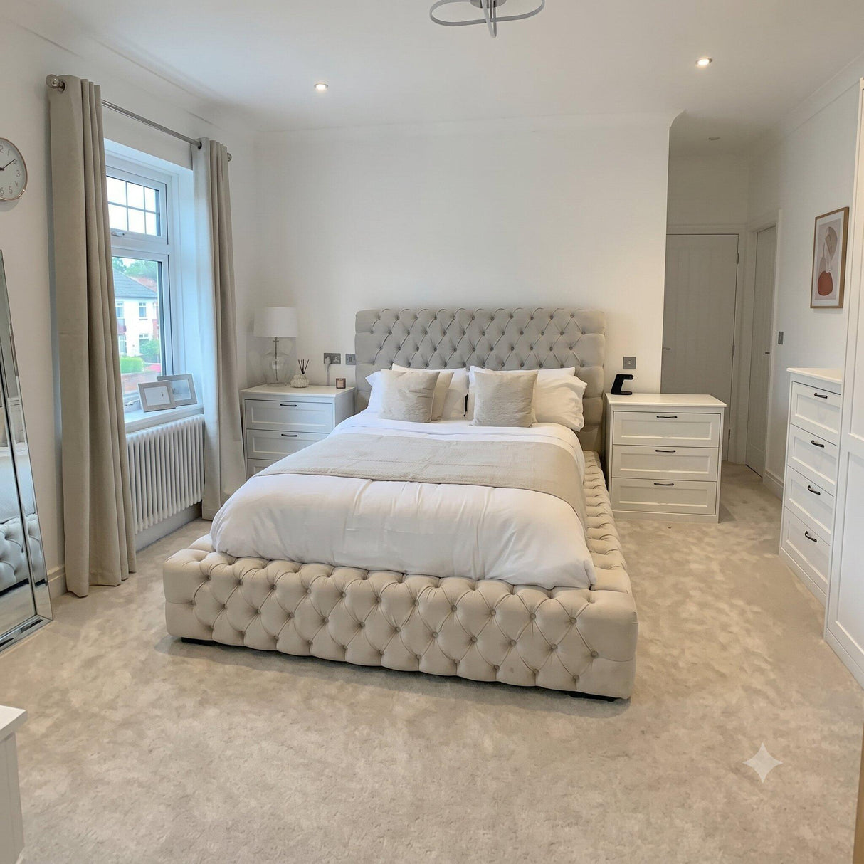 Henry Upholstered Bespoke Fabric Bed Frame