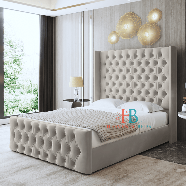 Ashley Bed Frame With Deep Upholstery - Heavenlybeds