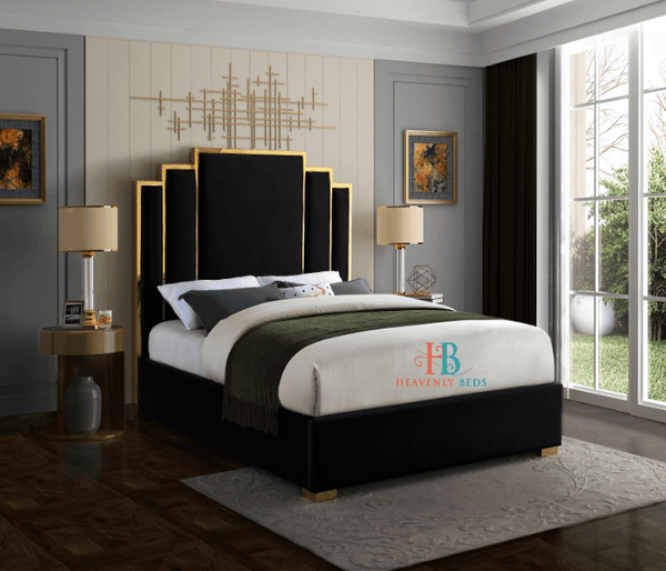 Faith Mirror Bedframe Available in Gold Or Silver Finish - Heavenlybeds
