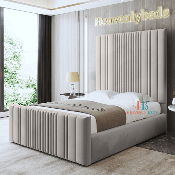 London Multi Pleat Bedframe Available With Storage - Heavenlybeds