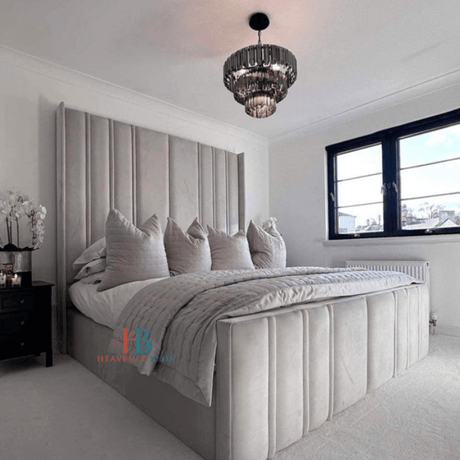 Olivia Panel Luxury Upholstered Bed Frame - Heavenlybeds