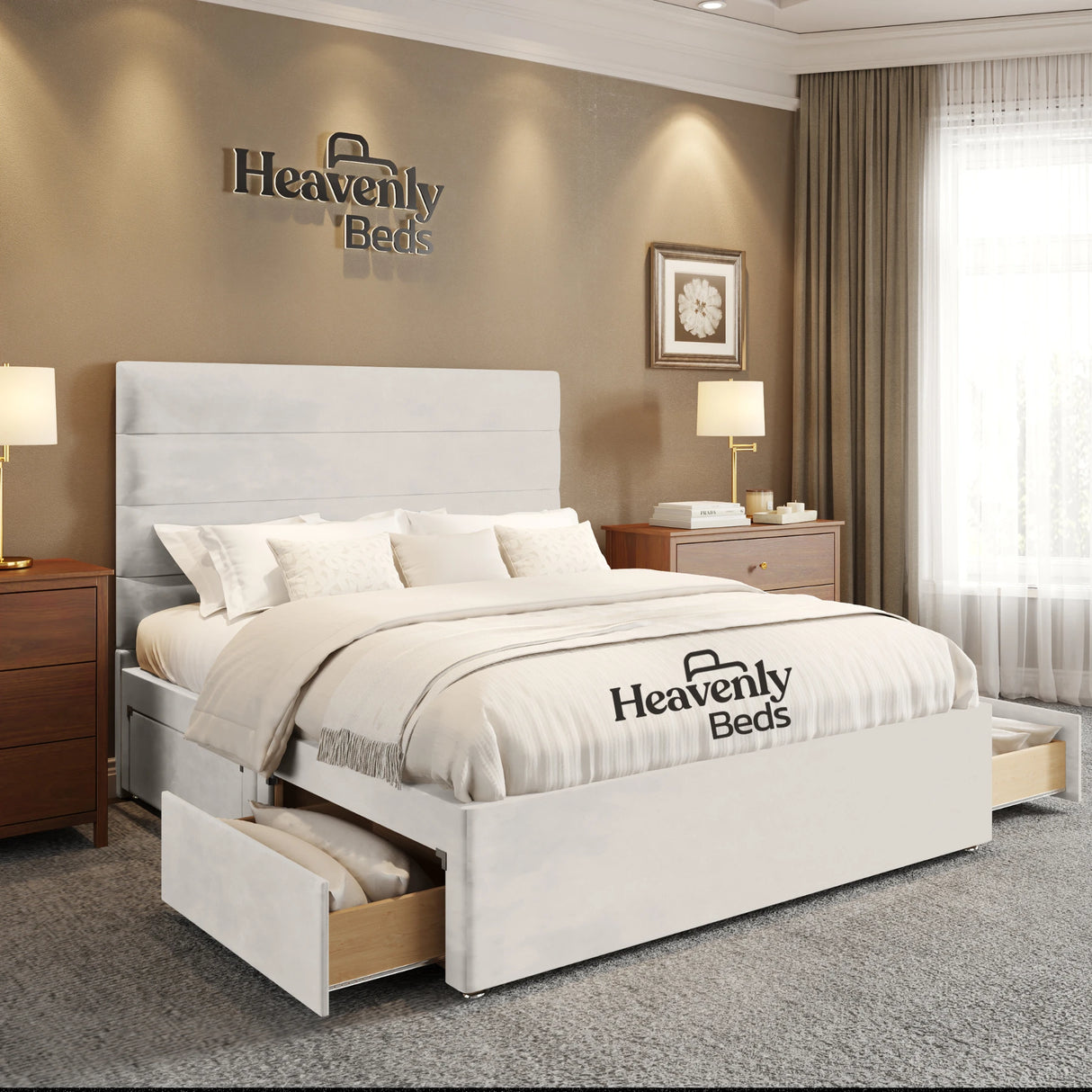 Rishley Divan Bed With Drawer Storage - Heavenlybeds