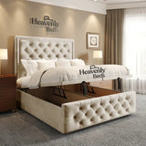 Upholstered Ottoman Divan Bed in King Size made by Heavenlybeds