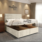 Almond Coniston storage bed in king size 