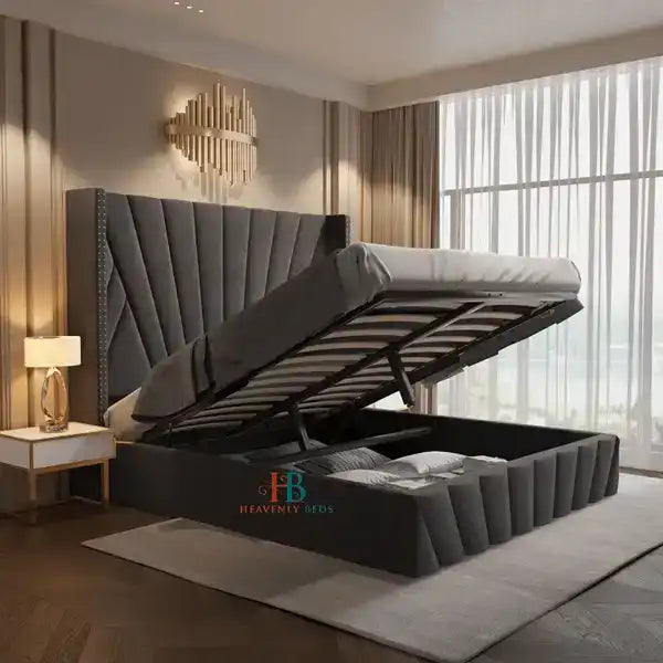 Miami Luxury Wingback Bed Frame - Heavenlybeds