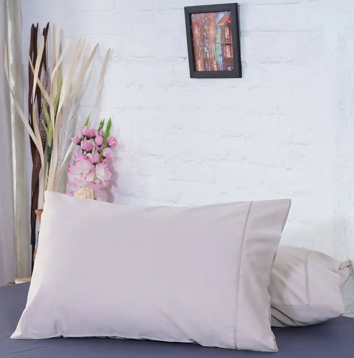 Ackly Bamboo - Beige Pillowcases Pair