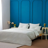 Ackly Bamboo - Sage Green Checkerboard Duvet Cover