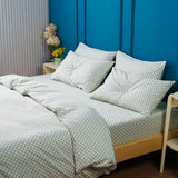 Ackly Bamboo - Sage Green Checkerboard Pillowcases Pair