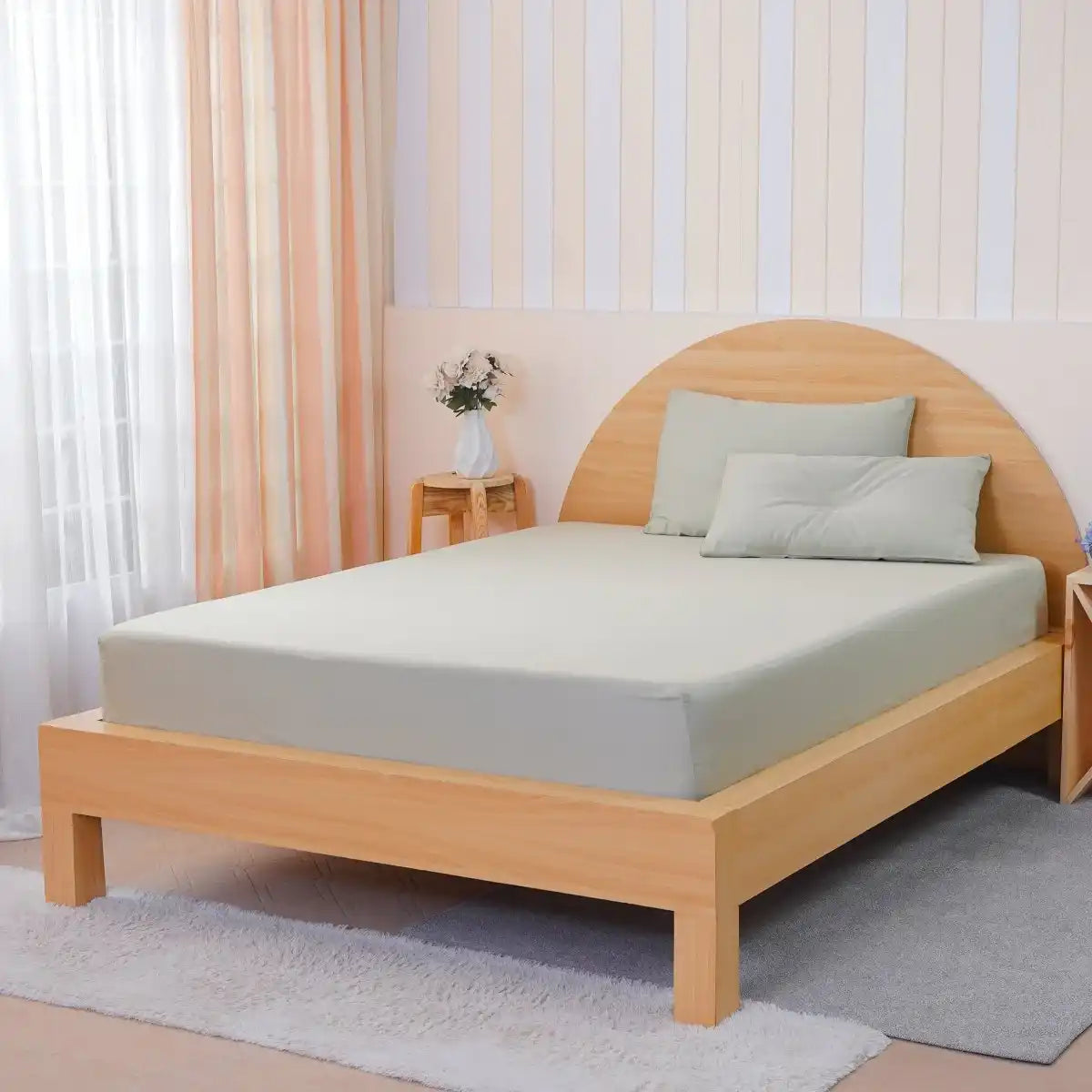 Ackly Bamboo - Sage Green Fitted Sheet