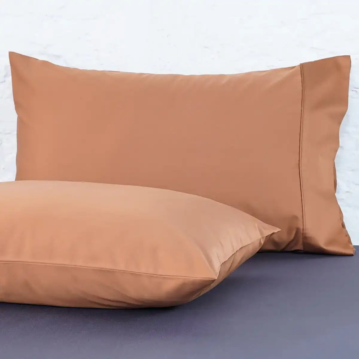 Ackly Bamboo - Terracotta Orange Pillowcases Pair