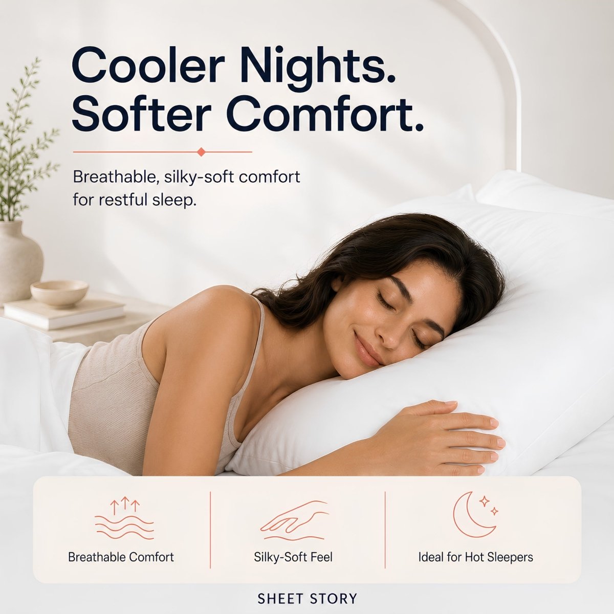 Ackly Bamboo White Full Bedding Set